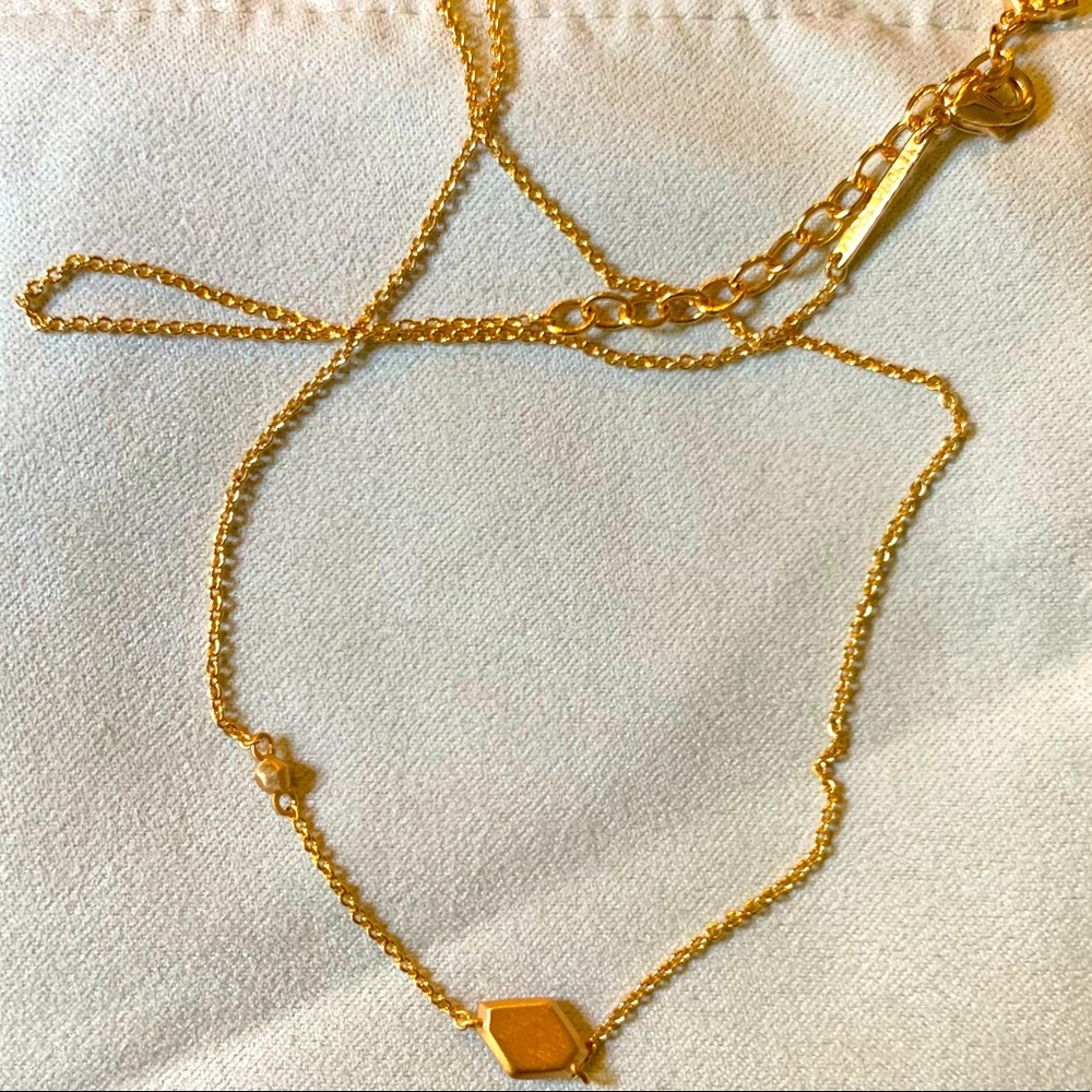 Kendra Scott Rose Gold Geometric Necklace
